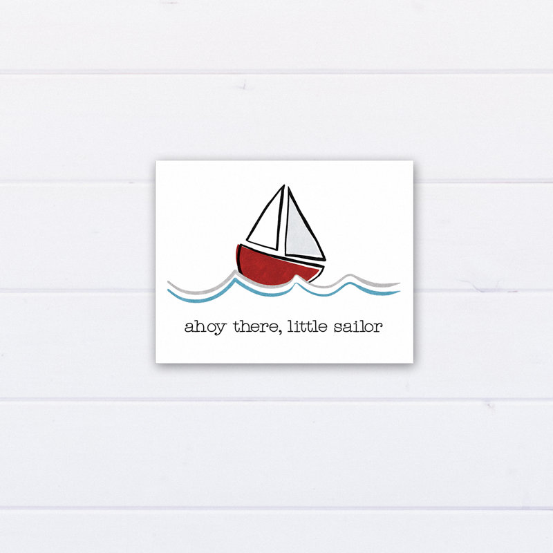 « ahoy it little marin », art sur toile