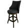 Swivel Upholstered Counter Stool with Solid Wood Frame