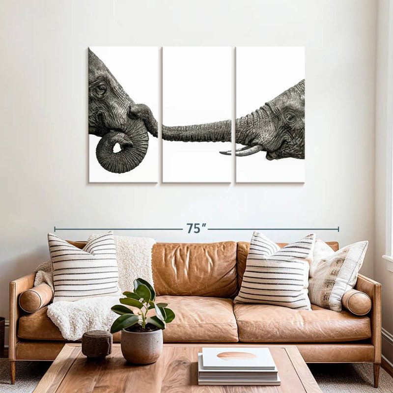 Elephant Hello, 36" H x 57" W