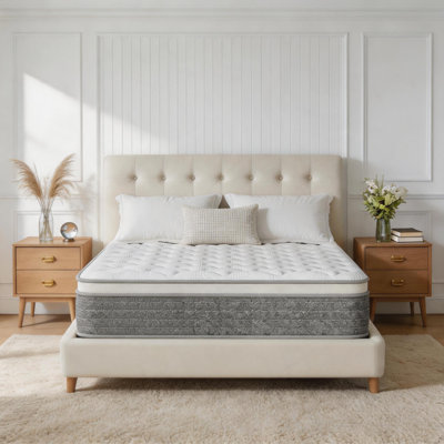 12" Medium Firm Cooling Hybrid Mattress in a Box with Gel Memory Foam & Pocket Springs, Pressure Relief, Motion Isolation, Edge Support, CertiPUR-US