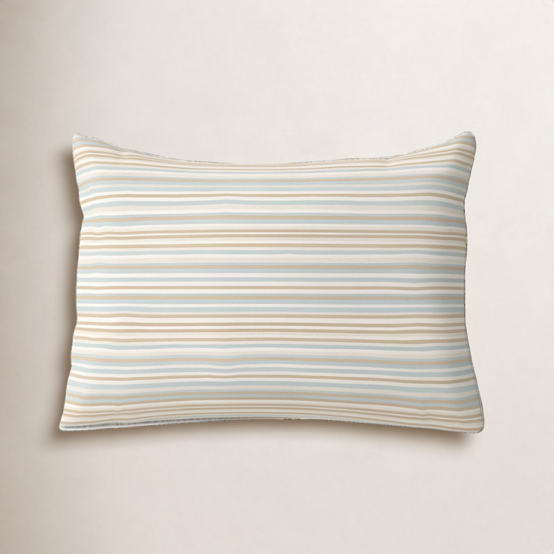 Zoa Striped Sunbrella® Outdoor Reversible Throw Pillow