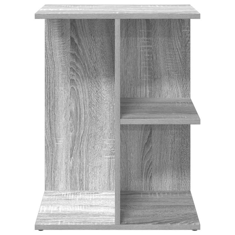 Sayaka 46.5cm W Manufactured Wood Bedside Table, Grey Sonoma, Set of 2