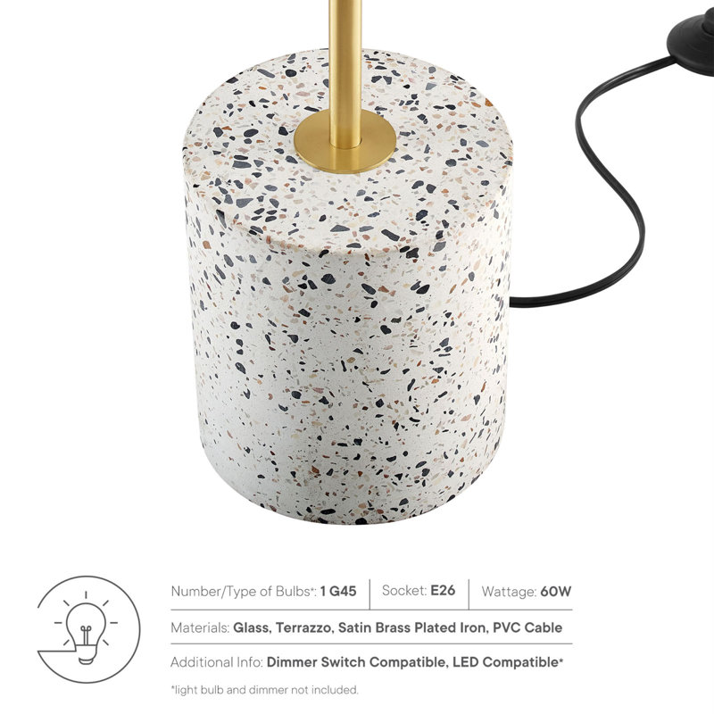Lampe sur pied Logic Terrazzo par Modway