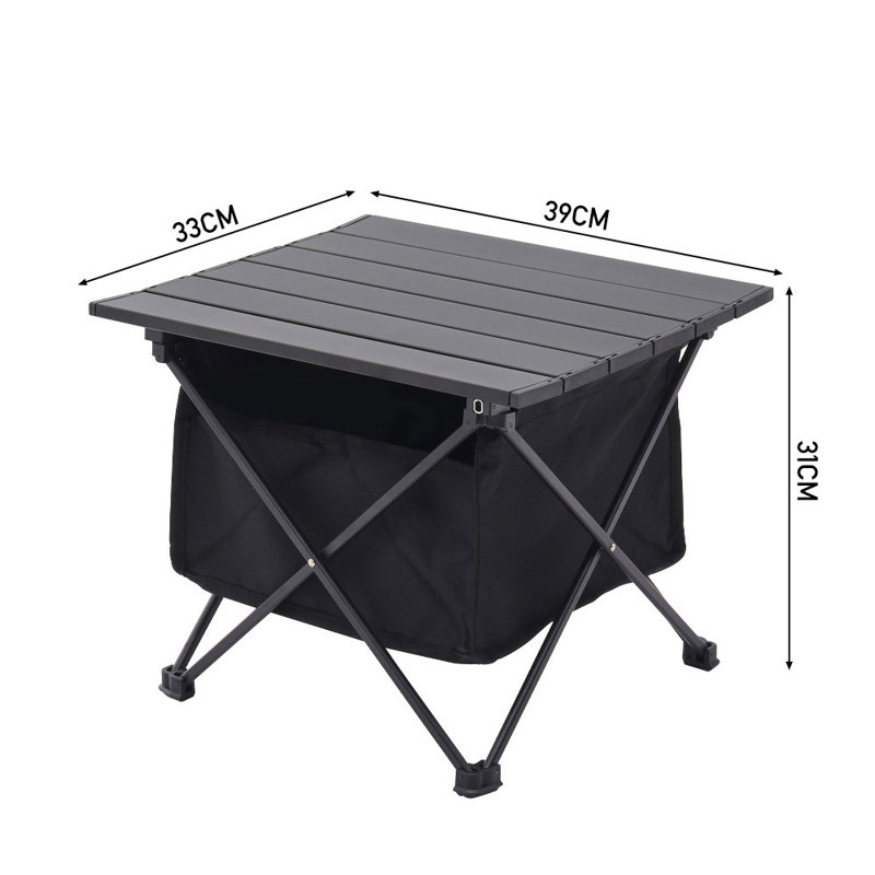 Britlee Rectangular Metal Folding Outdoor Camping Table , 33cm cm W 39cm cm D