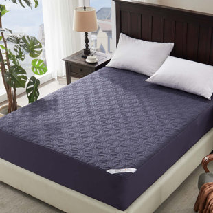 BEDLORE® Noiseless Waterproof Mattress Protector, Hypoallergenic Quilted Washable Mattress Cover, Breathable Mattress Pad with 15-40cm Deep Pocket