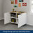 Garage Core Base Cabinet, Top& Doors In White-1283643481