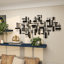 Décoration murale géométrique en métal à rayures 3D-71263994