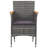 Rectangular 2 - Person Bistro Set with Cushions-688709169-688709170