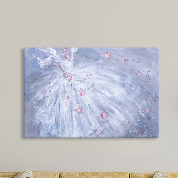Danse de fleurs par Debi Coules - Impression sur toile tendue sur châssis, H 18 po x l 26 po x P 1,5 po, Pas de tapis