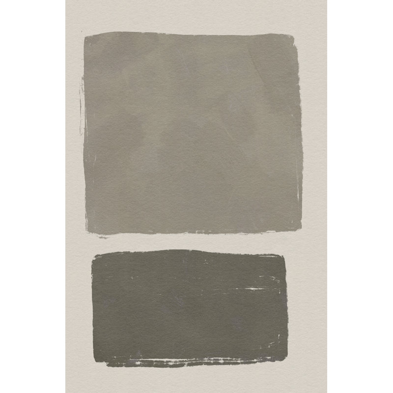 Neutral Colour Block II by Jacob Green - Wrapped Canvas Painting, 76cm H x 51cm W
