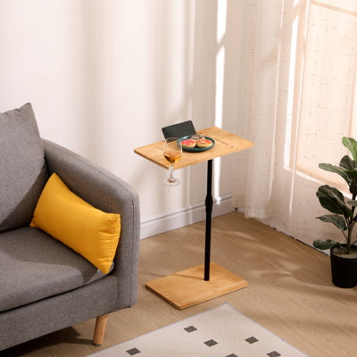 Table d'appoint de qualité, hauteur réglable, 2 niveaux avec fentes pour la table de rangement de salon et de chambre à coucher, hauteur réglable, fentes, chambre, chambre à coucher et porte-savon