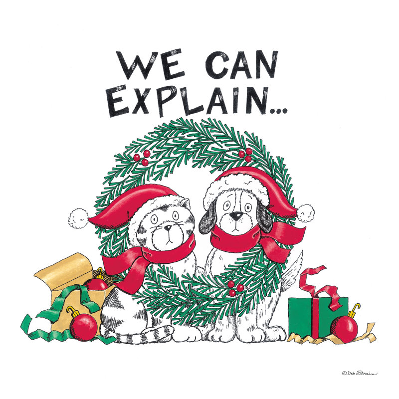 " We Can Explain ", 30" H x 30" W  