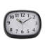 Analogue Quartz Movement / Crystal Alarm Tabletop Clock in Black/Grey