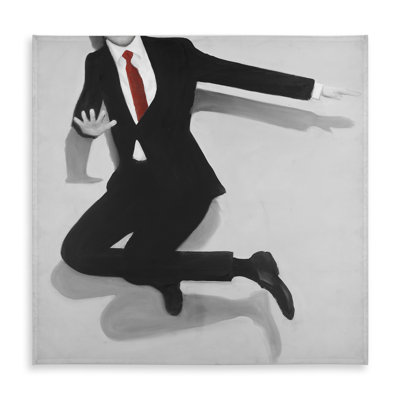 White Bedroom Contemporary Tablecloth - Classical Jumping Man