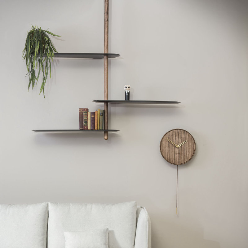Unica Shelving Ceiling, Black, 65.35" H x 48" W x 11.8" D