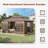 16 Ft. W X 12 Ft. D Outdoor Hardtop Sunroom Gazebo – Fully Enclosed Aluminum Solarium with Wood Grain Finish, Sliding Doors & Slideable PE Screen Windows, and Galvanized Steel Double Roof for Patio, Deck & Hot Tub