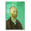  «Autoportrait dédié à Gauguin» par Vincent Van Gogh, art mural en verre acrylique, 24 po x 36 po