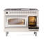 ILVE UN48FNMPEGG Nostalgie II Noblesse 48 inch Dual Fuel Range (8 Sealed Burners + Griddle, Triple Glass Door)-264993568-264993572-264993625
