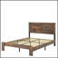 Structure de lit plateforme en bois avec grand rangement sous le lit, sans bruit et facile à assembler pour les chambres modernes.-908428841