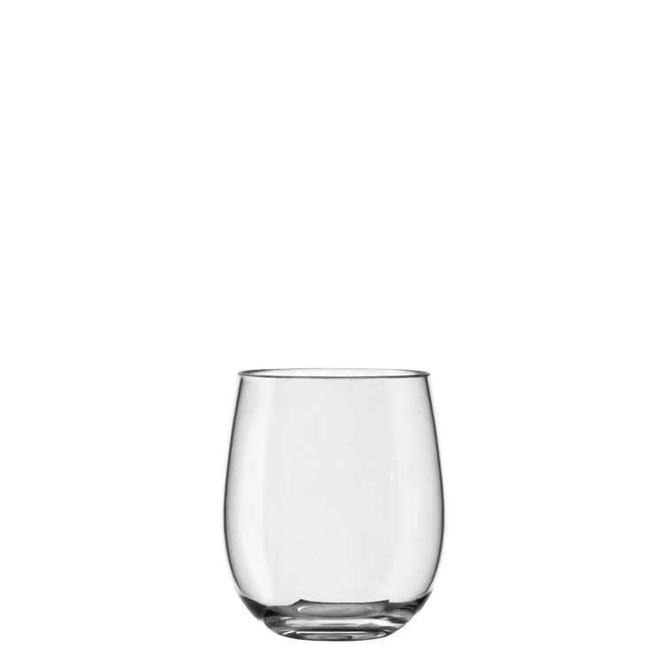 Libbey Classic Blue All-Purpose Stemless Wine Glasses, Set of 6