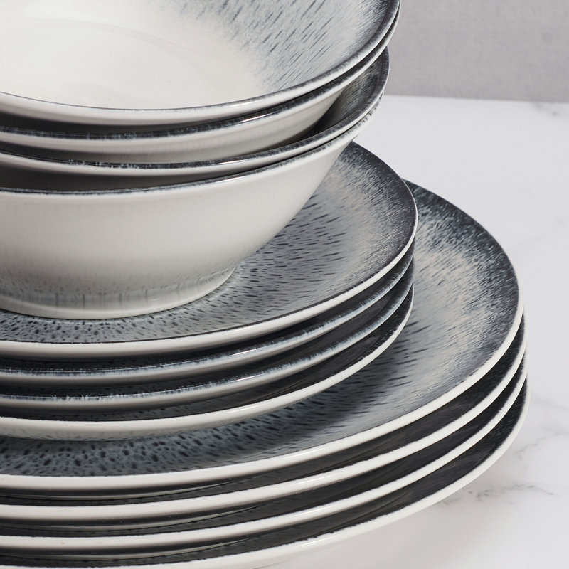 Mikasa Matteo 12-Piece Dinnerware Set, Service For 4