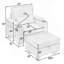 Canapé inclinable simple avec dossier réglable manuellement, port de charge USB sur le côté de l'accoudoir et repose-pieds de rangement assorti-619314024