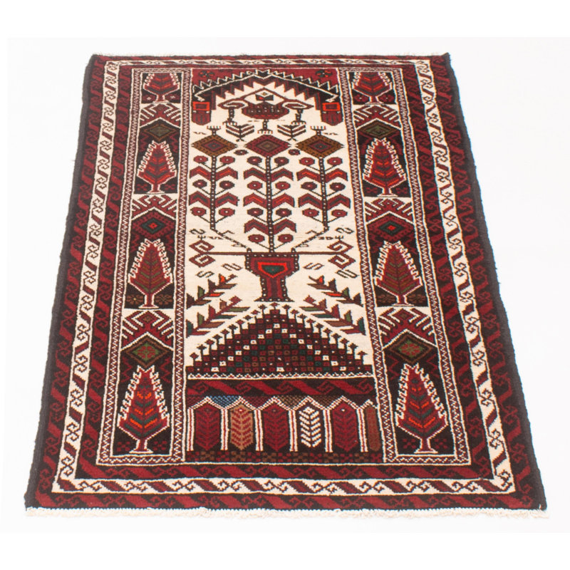 Tapis unique en laine noué à la main 3 pi 3 po x 6 pi 0 po nouvel âge Kalgoorlie