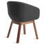 Chaise de travail hôte en velours tempête-61654460-61654462