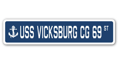 Vicksburg Cg 69 Street Sign Heavy Duty Plastic 7" X 30"