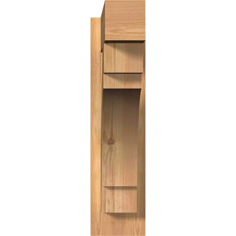 Merced Block Outlooker, 22" H x 5.5" W x 22" D, 8" W Douglas Fir (Rough Sawn)
