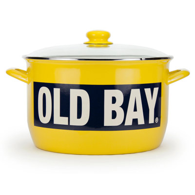 Golden Rabbit Old Bay 18 Quarts Non-Stick Enamelware Stock Pot