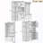 left-right combination hall cabinet with 4 hooks(can be used separately)-129411461