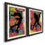 «Patchwork Athlete III», reproduction encadrée de qualité supérieure - prête à être accrochée-929390209-929390212