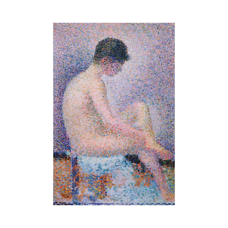 Model In Profile, 1886 by Georges Seurat - Wrapped Canvas Painting, 20.32 cm H x 30.48 cm W