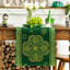 Chemin de table Green Shamrocks - vert / festif