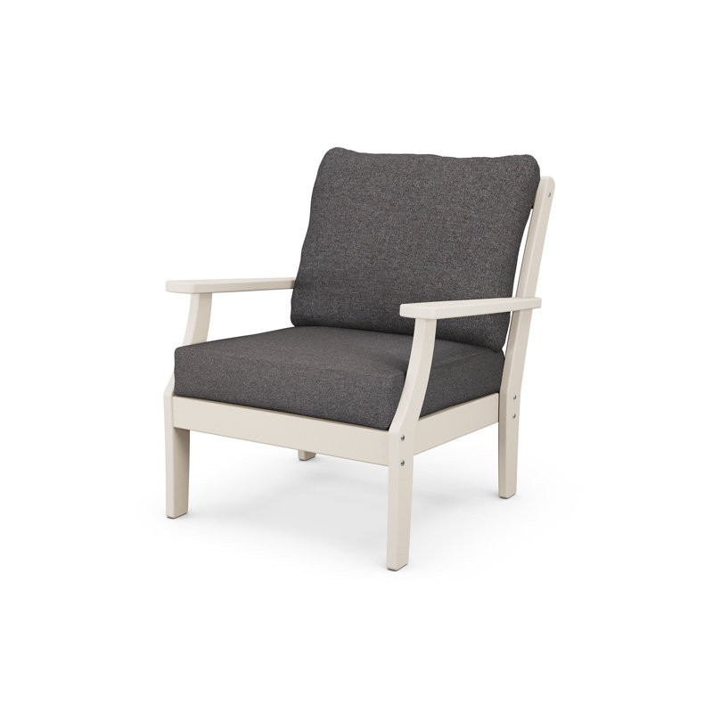 Braxton Deep Seating Chair, Black, Dark Gray