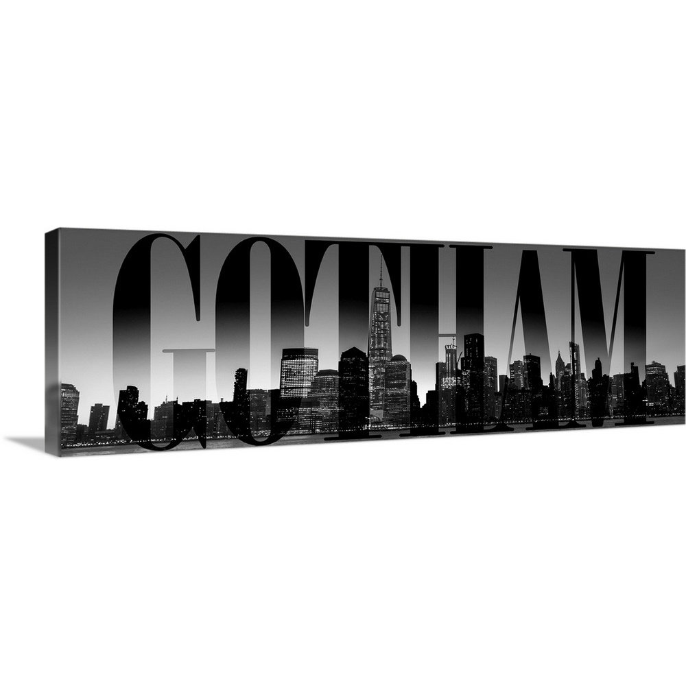" New York City Skyline, Gotham, Transparent Overlay " Great Big Canvas 