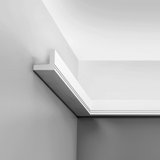 Moulure couronnée en polyuréthane blanc uni apprêté 2 po x 2 po x 78-3 / 4 po