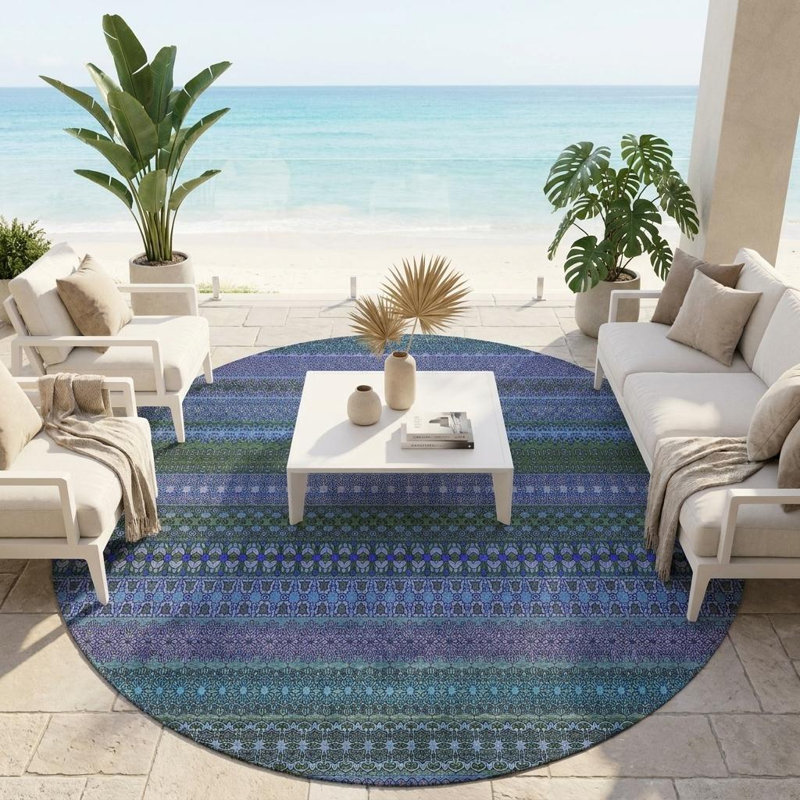 Tapis d'intérieur rond 8 po