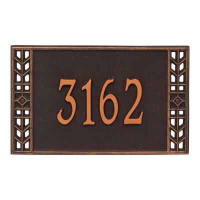 Boston Personalized Standard 1-Line Wall Address Plaque