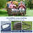 2 Pieces Patio Conversation Set With Swivel Rocking Base-1303508112