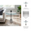 Sagebrook Home 23" Macklin Labradorite Stone Glass And Metal Accent-86681762