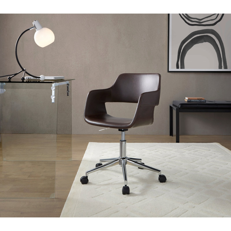Chaise de bureau Contemporary, Espresso