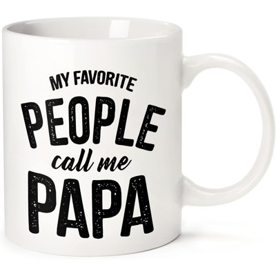 Cadeaux pour papa: 11 oz tasse à café amusante, bas de Noël pour papa - Cadeaux personnalisés pour l'anniversaire, la retraite, la Saint-Valentin, cadeaux pour mari