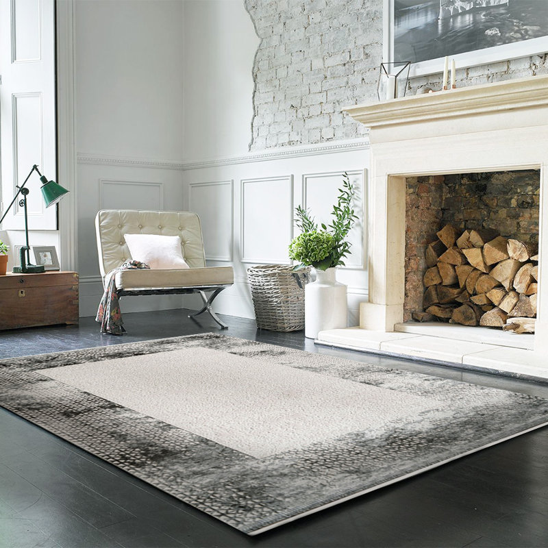 Tapis rectangulaire en coton Nastase, Rectangle 6 pi 6 po x 9 pi 5 po