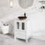 Ensemble de meuble-lavabo simple autoportant 24 po avec lavabo vasque, robinet et bonde escamotable 24 po