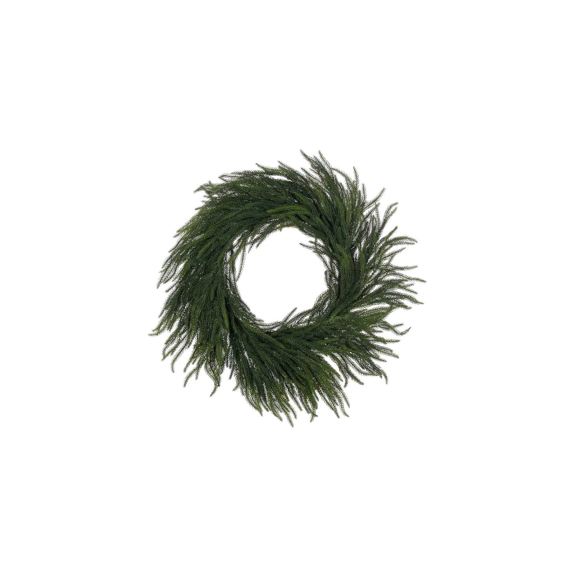 28'' Faux Pine Plastic Wreath