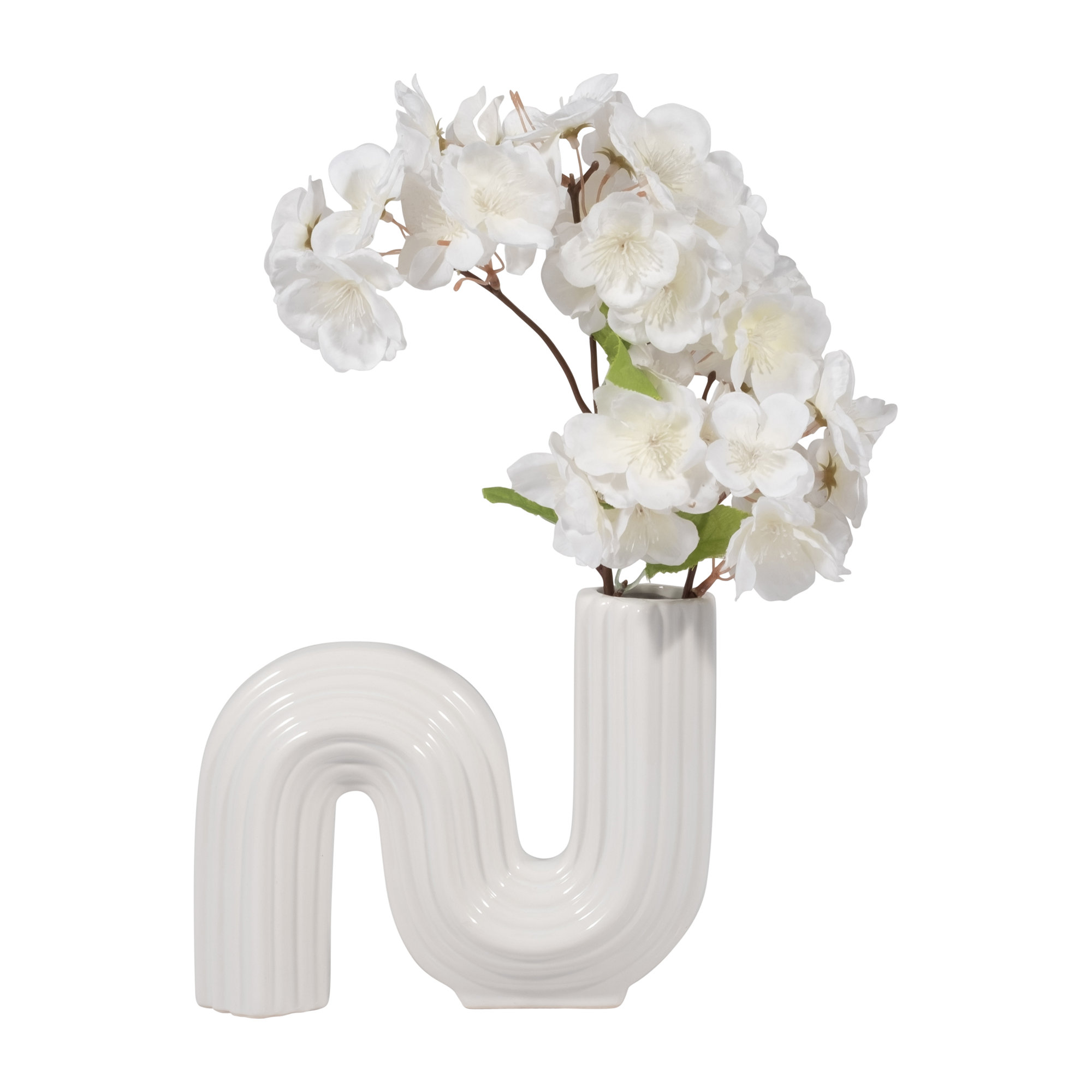 Elysia 6'' Table Vase, White