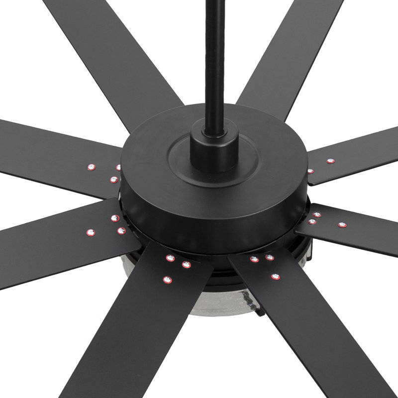  Ventilateur de plafond 65 po avec ensemble d'éclairage et télécommande Cissline pour chambres à coucher et espaces de vie Cissline