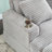 39-inch Spring upholstered armchair and Ottoman set - comfortable single sofa-1498599470